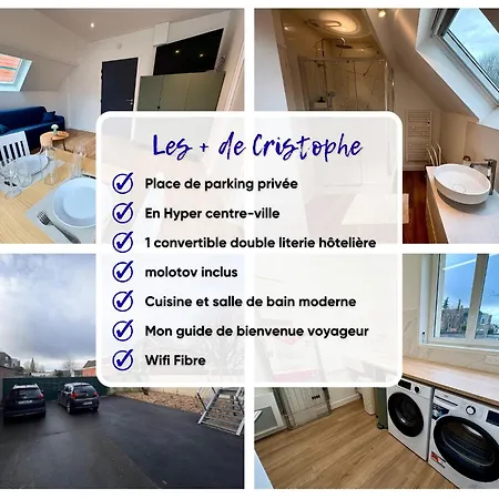 2 Pers Hyper Centre Parking Privé Arras