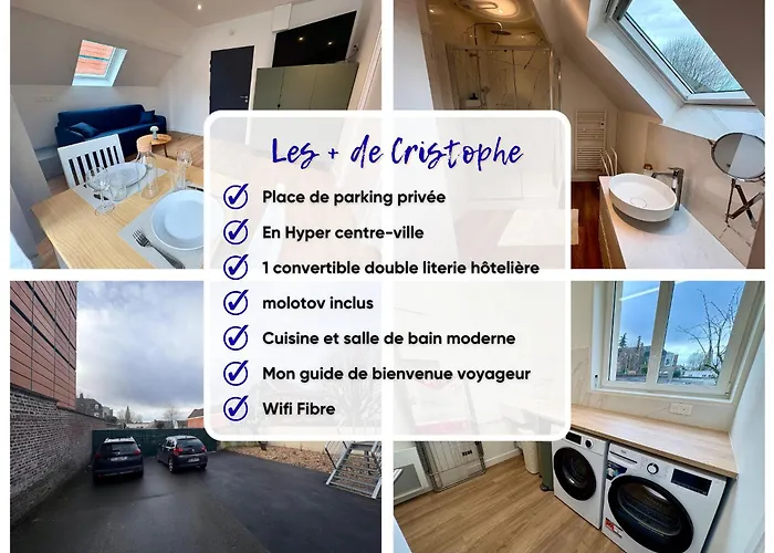 2 Pers Hyper Centre Parking Privé Arras